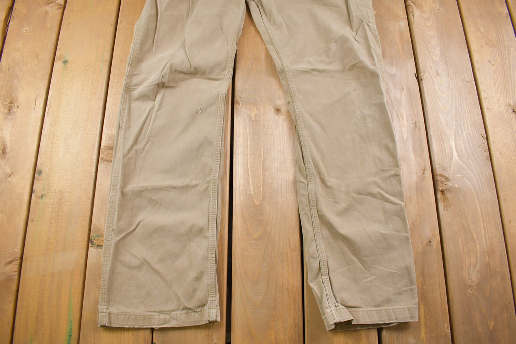 Vintage 1990s Carhartt Khaki Pants 36 x 32
