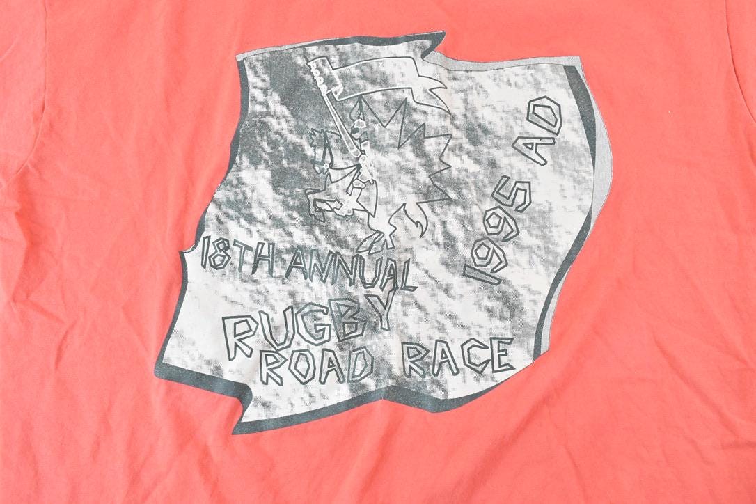 Vintage 1995 Rugby Road Race Souvenir T-Shirt