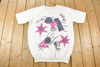 Vintage 1990s Abstract Geometric Theme Graphic T-Shirt Women's Large