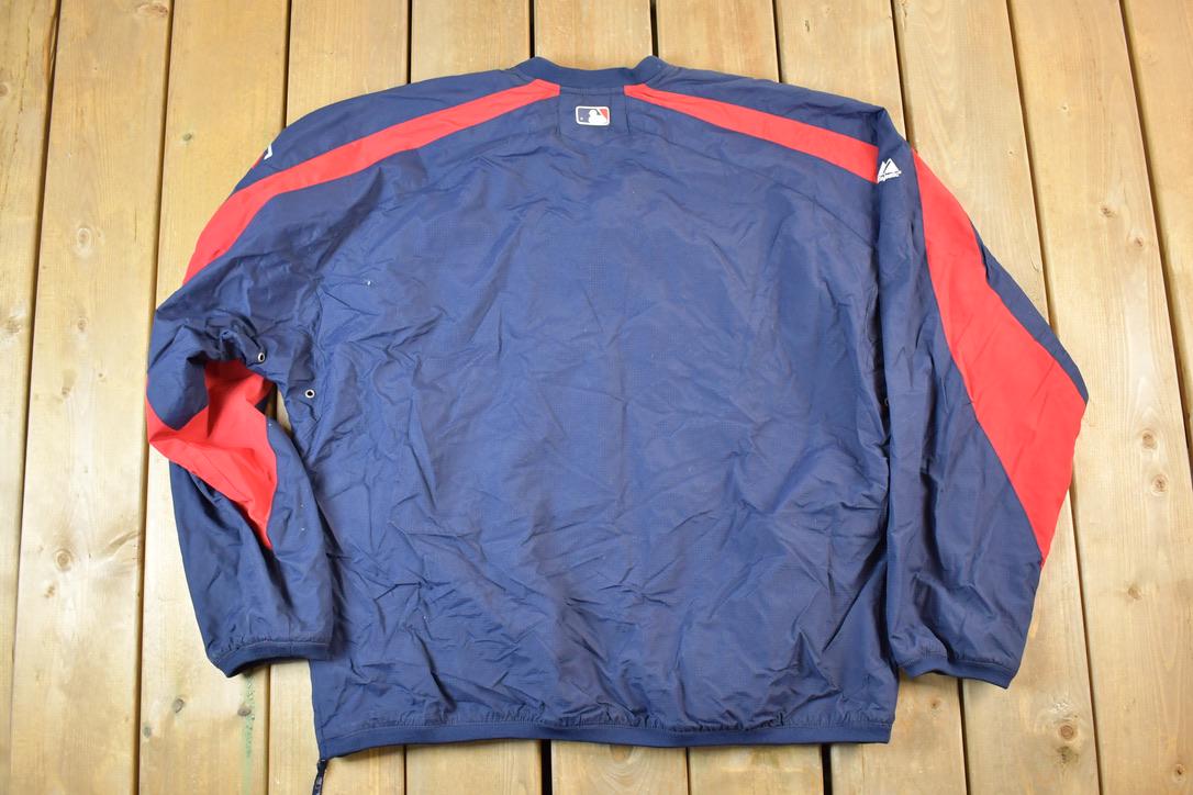 Vintage 1990s Minnesota Twins Majestic Quarter Zip MLB Baseball Windbreaker Jacket