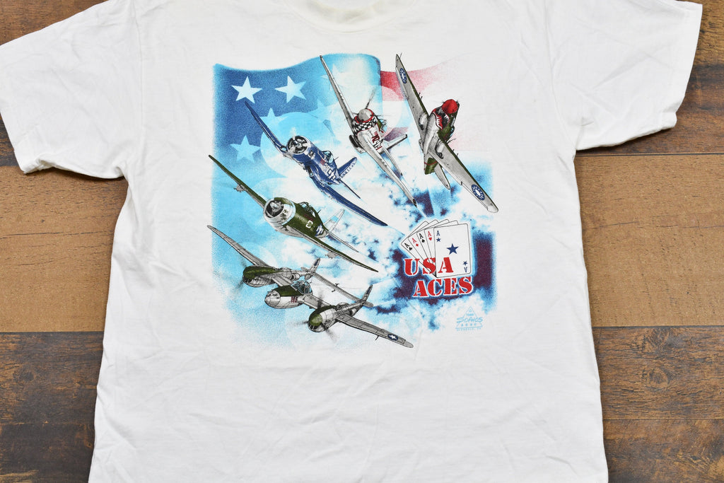 Vintage 1999 Aces Military T-Shirt