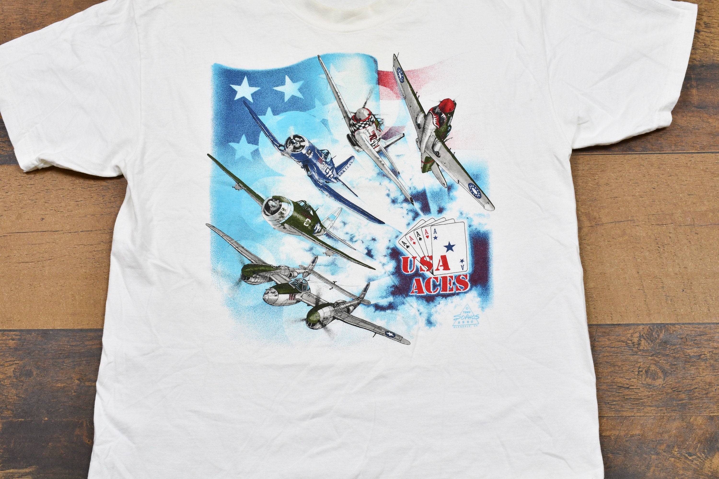 Vintage 1999 Aces Military T-Shirt