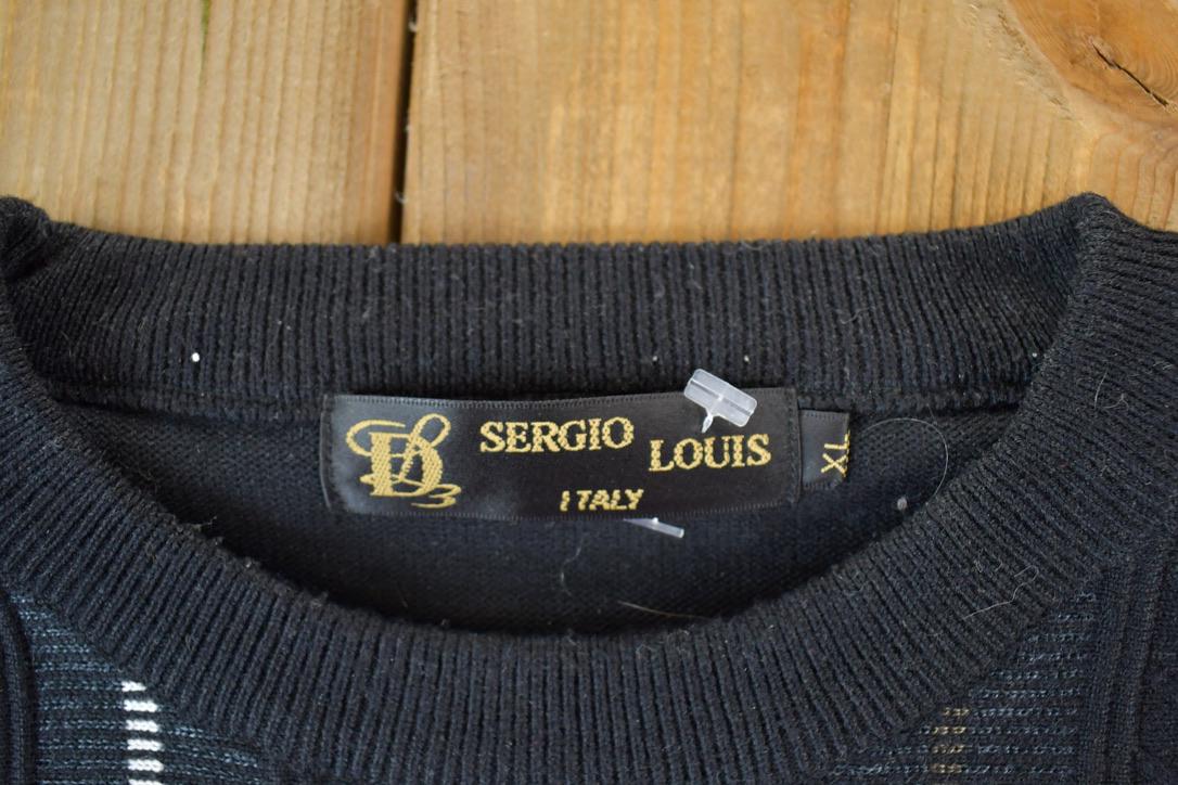 Vintage 1990s Sergio Louis Italy Knit Crewneck Sweater