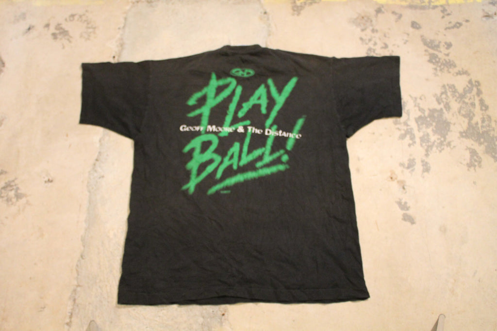 Vintage Baseball T-Shirt / Sportswear Graphic / Play Ball Print / 80s / 90s / Streetwear Fashion / Geoff Moore & The Distance / Athletic