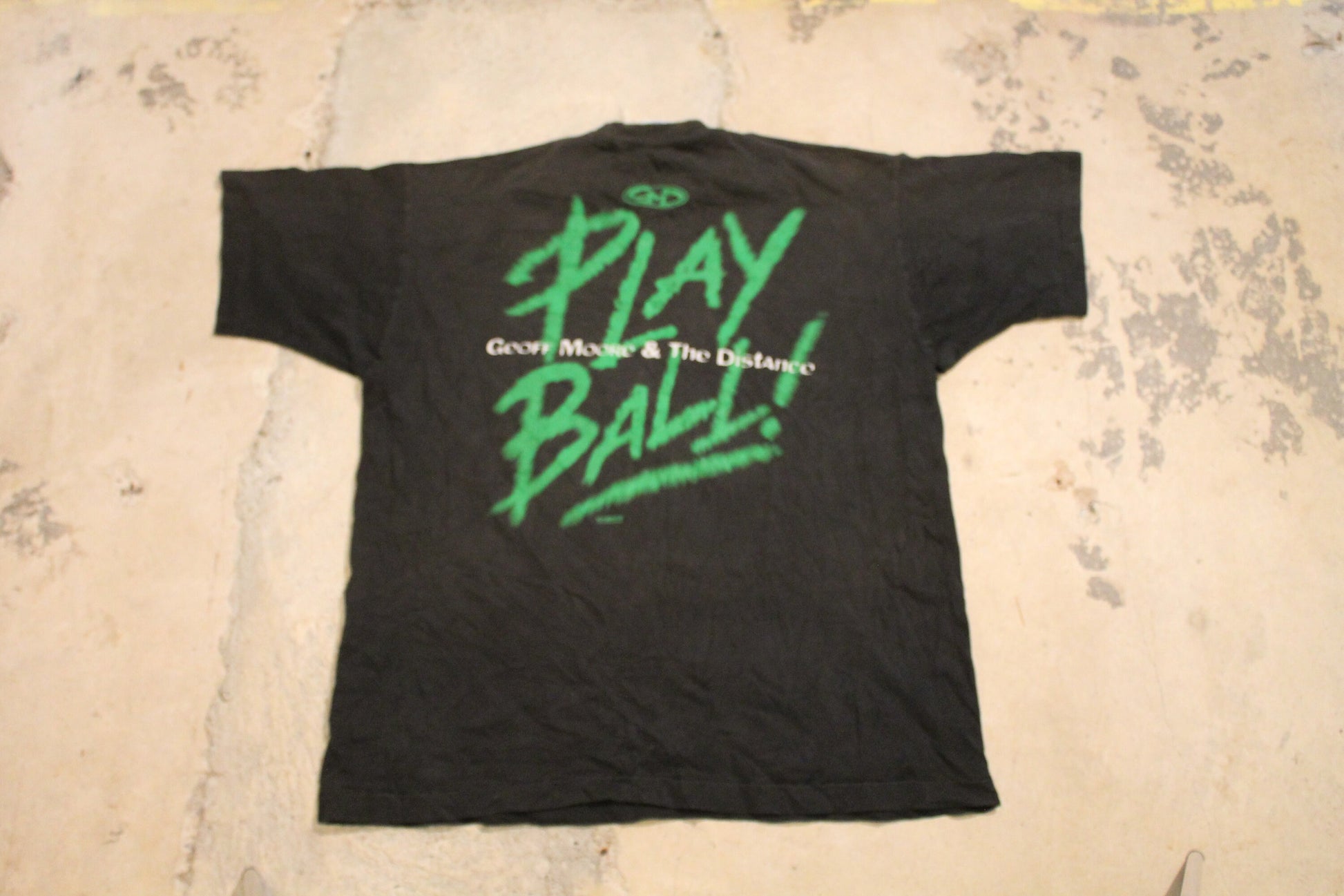 Vintage Baseball T-Shirt / Sportswear Graphic / Play Ball Print / 80s / 90s / Streetwear Fashion / Geoff Moore & The Distance / Athletic