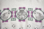 Vintage 1990s Majestic Wolf Outdoorsman Crewneck Sweatshirt Made In USA