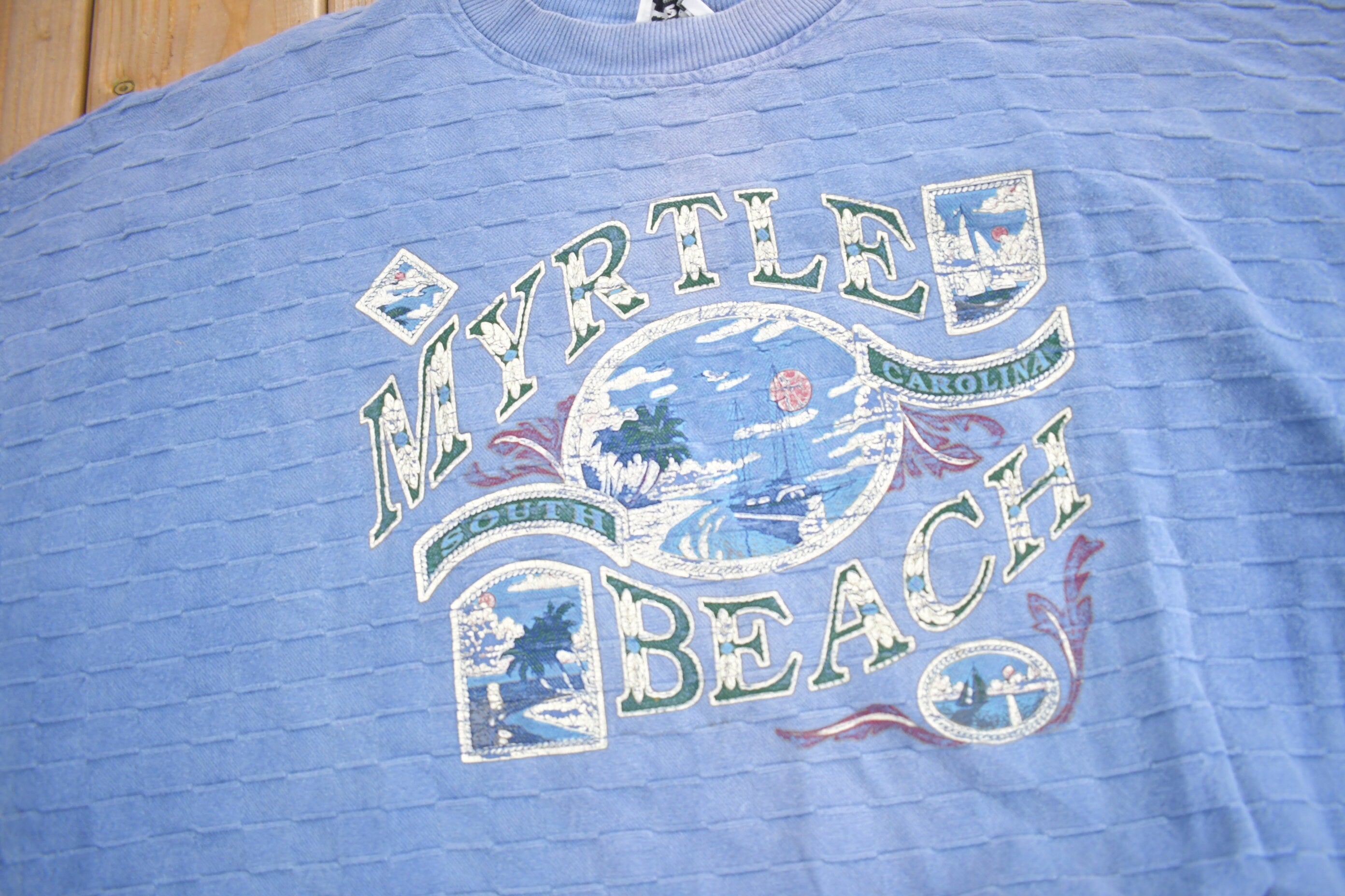 Vintage 1990s Myrtle Beach Graphic Crewneck Sweatshirt