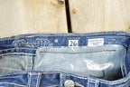 Vintage Y2K Miss Me Bedazzled Low Rise Jeans Size 26x31