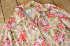Vintage 1970s Lori Lynn All Over Print Psychedelic Style Blouse