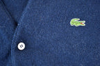 Vintage 1980s Izod Lacoste Knit Perfect Mild Distress Cardigan Sweater Made In USA