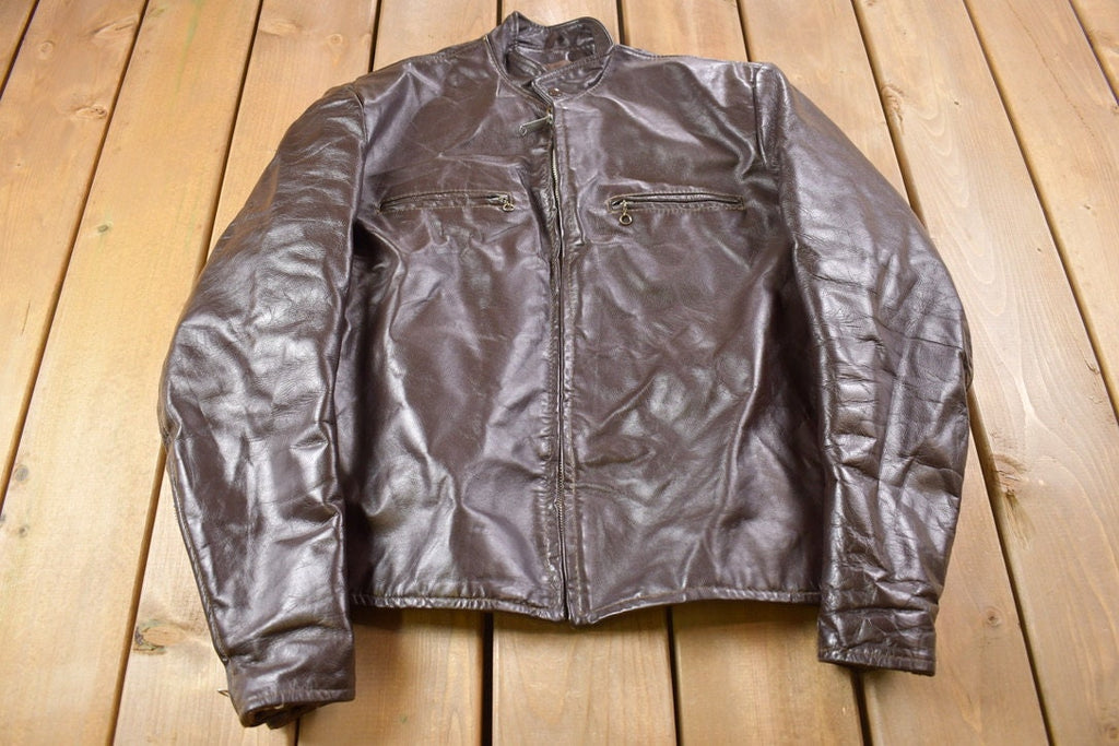 Vintage 1990s Brown Leather Jacket