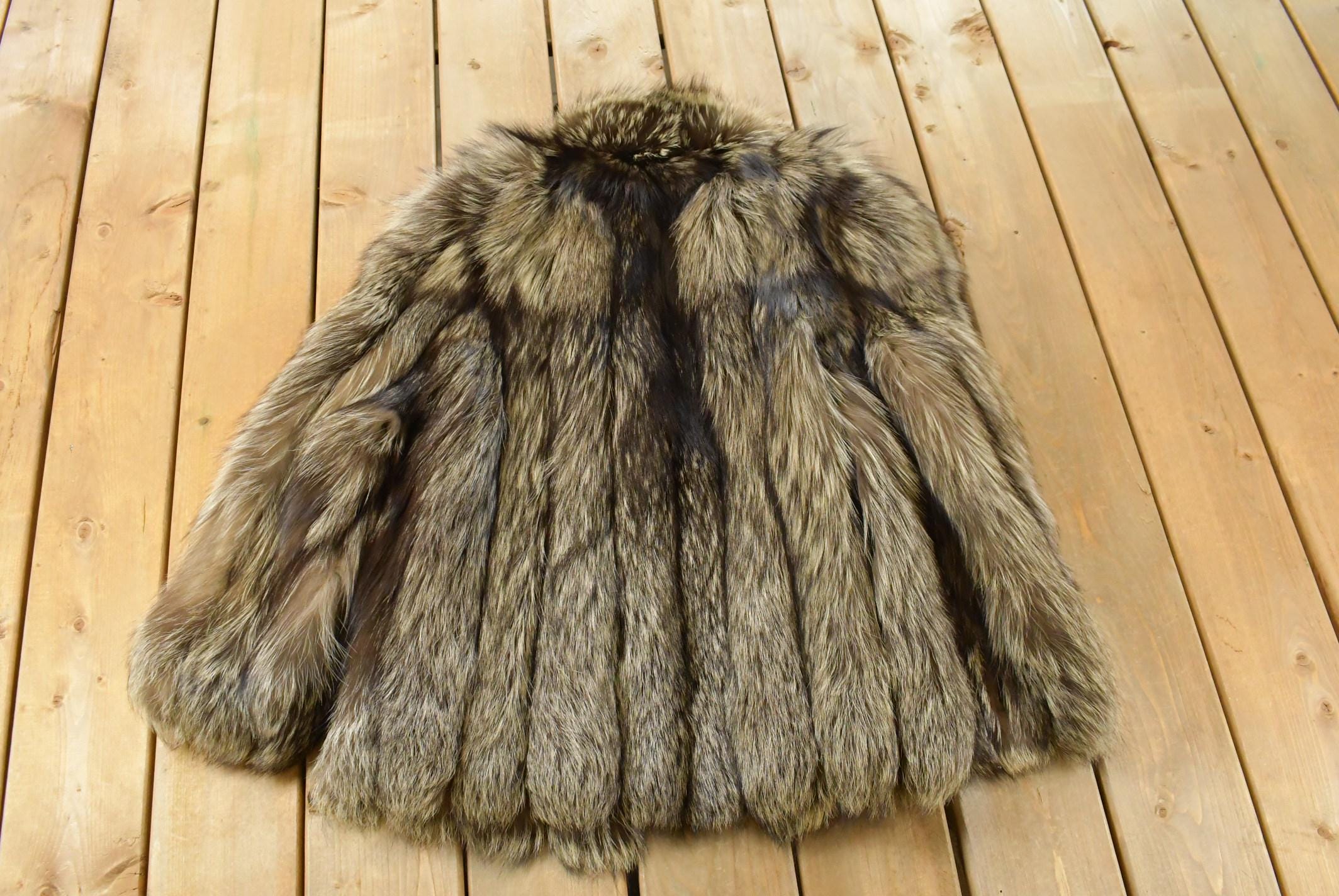 Vintage 1980s Saga Fox Fox Fur Jacket Adult Large