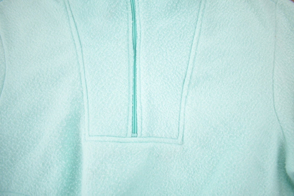 Vintage 1990s Polar Club Ice Blue Fleece Sweater
