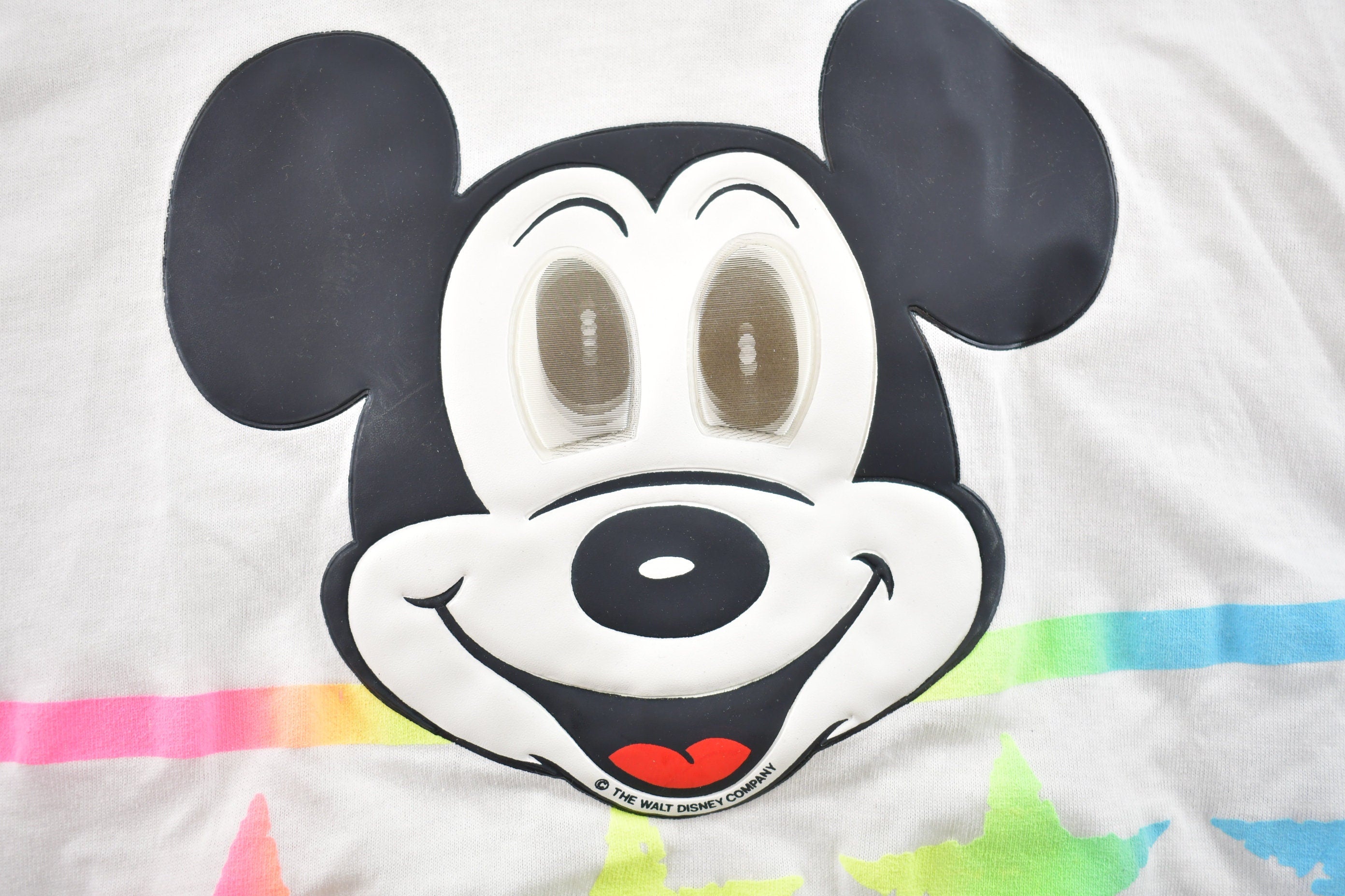 Vintage 1990s Disney Mickey Mouse Holographic T-Shirt