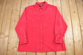 Vintage 1990s Denim and Co Red Button Up Shirt