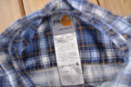 Vintage Y2K Carhartt Flame Resistant Plaid Button Up Flannel Shirt Size 2XL