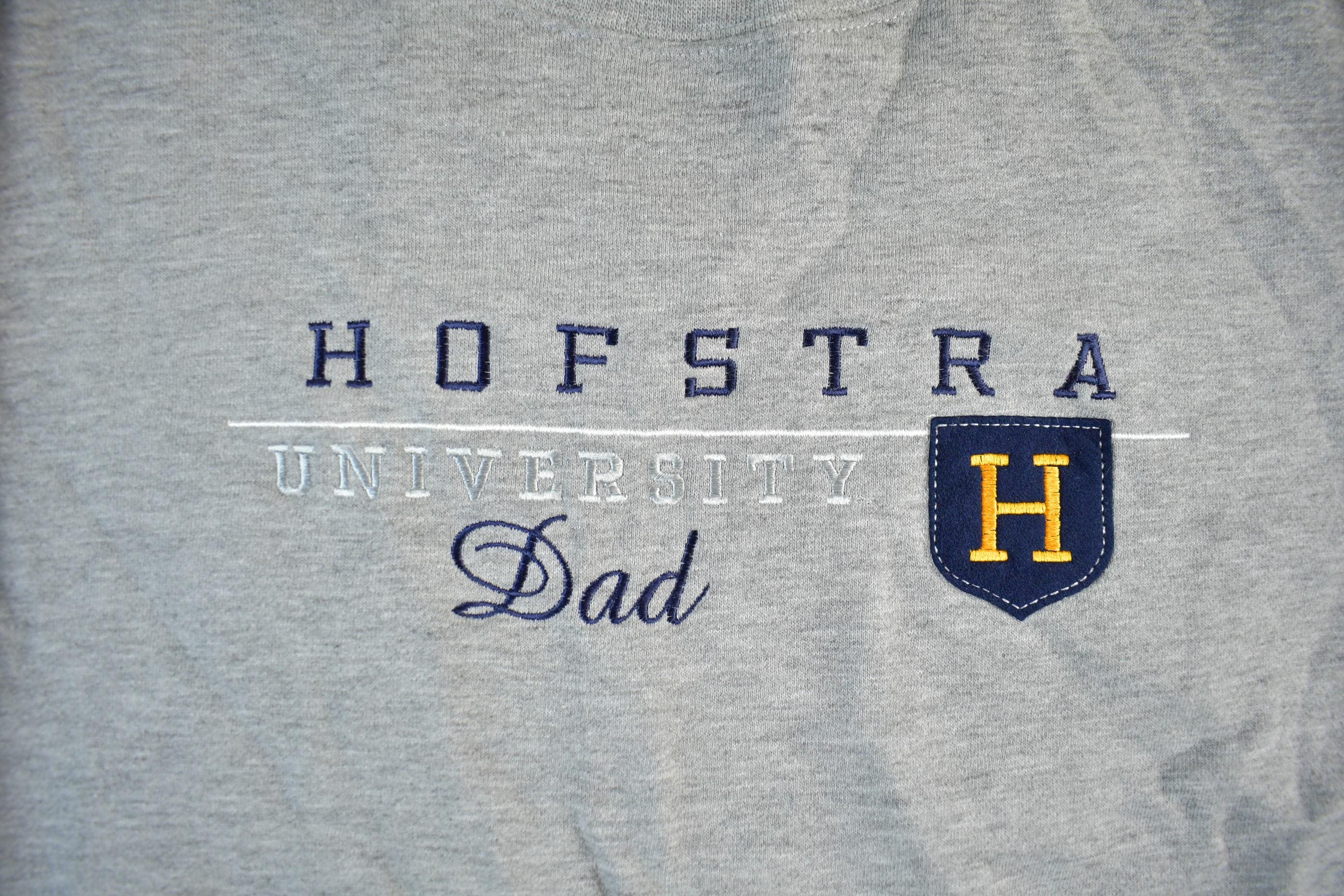 Vintage 1990s Hofstra University Dad Collegiate Crewneck Sweatshirt Men's Large