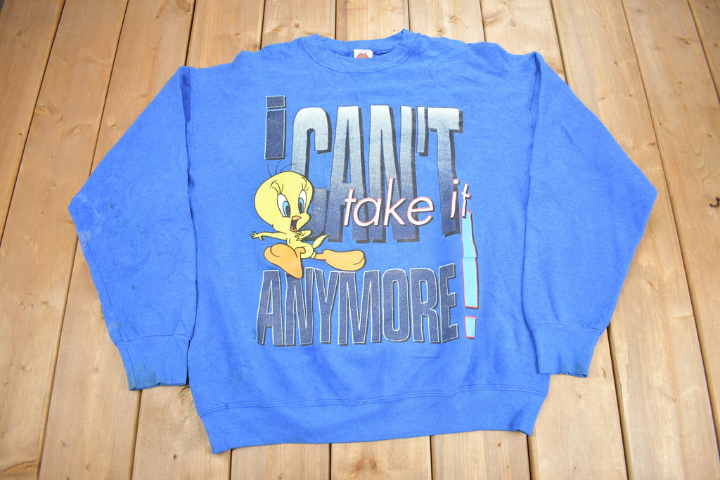 Vintage 1992 Tweety Bird Graphic Looney Tunes Women's Crewneck Vintage Looney Tunes