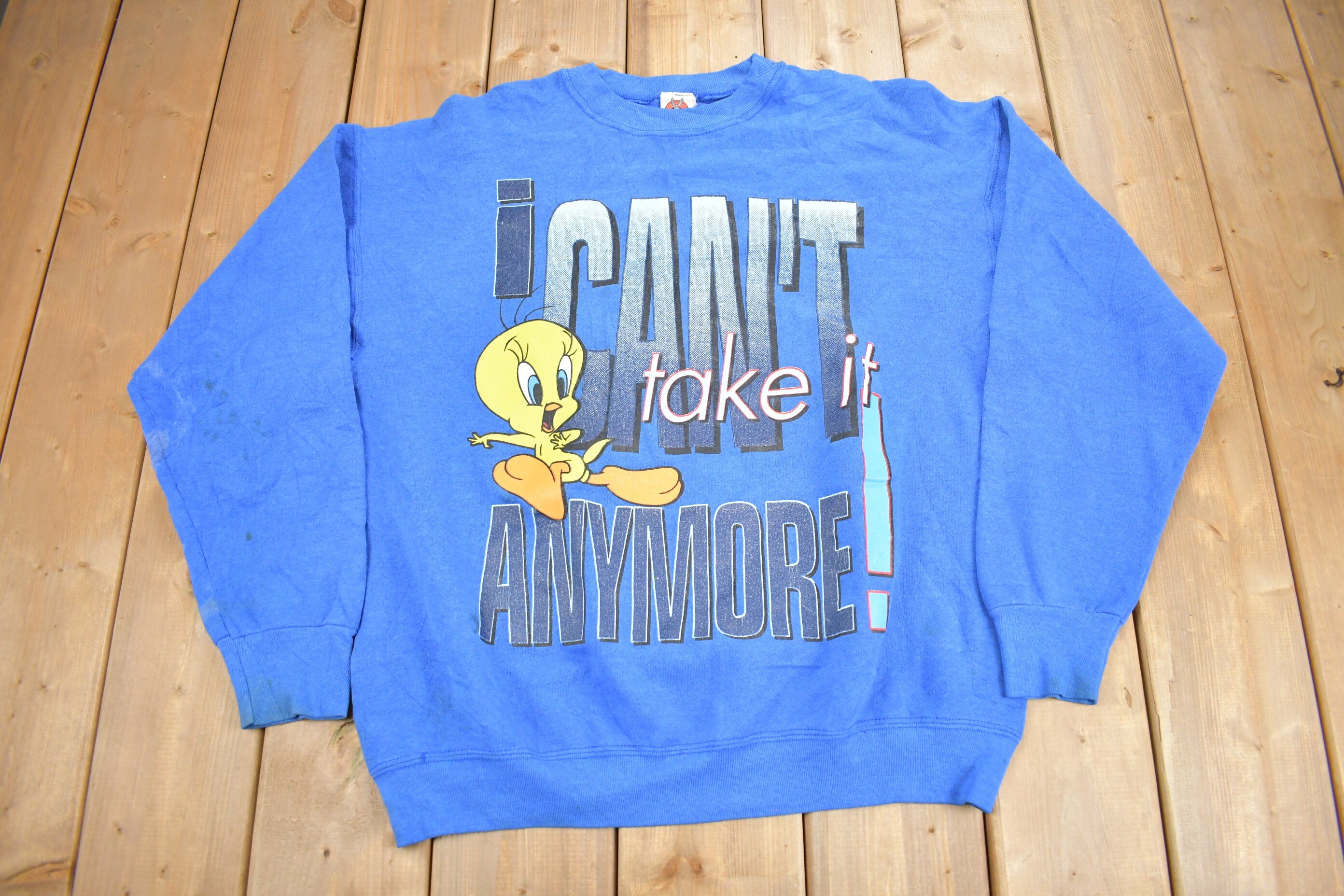 Vintage 1992 Tweety Bird Graphic Looney Tunes Women's Crewneck Vintage Looney Tunes