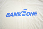 Vintage 1990s Bank One Hanes Single Stitch Graphic T Shirt Made In USA