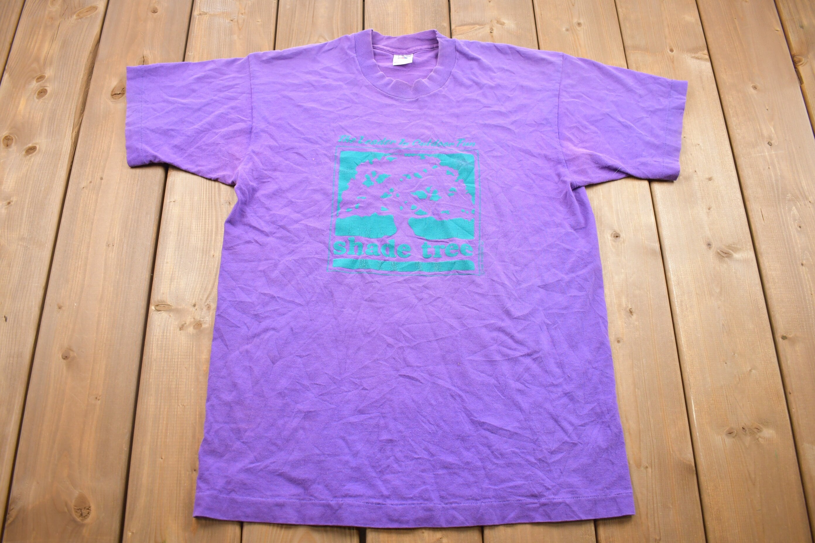 Vintage 1990s The Shade Tree Graphic T Shirt  Vintage T Shirt  Rare Vintage  Streetwear  Graphic Tee  Single Stitch  Made In USA