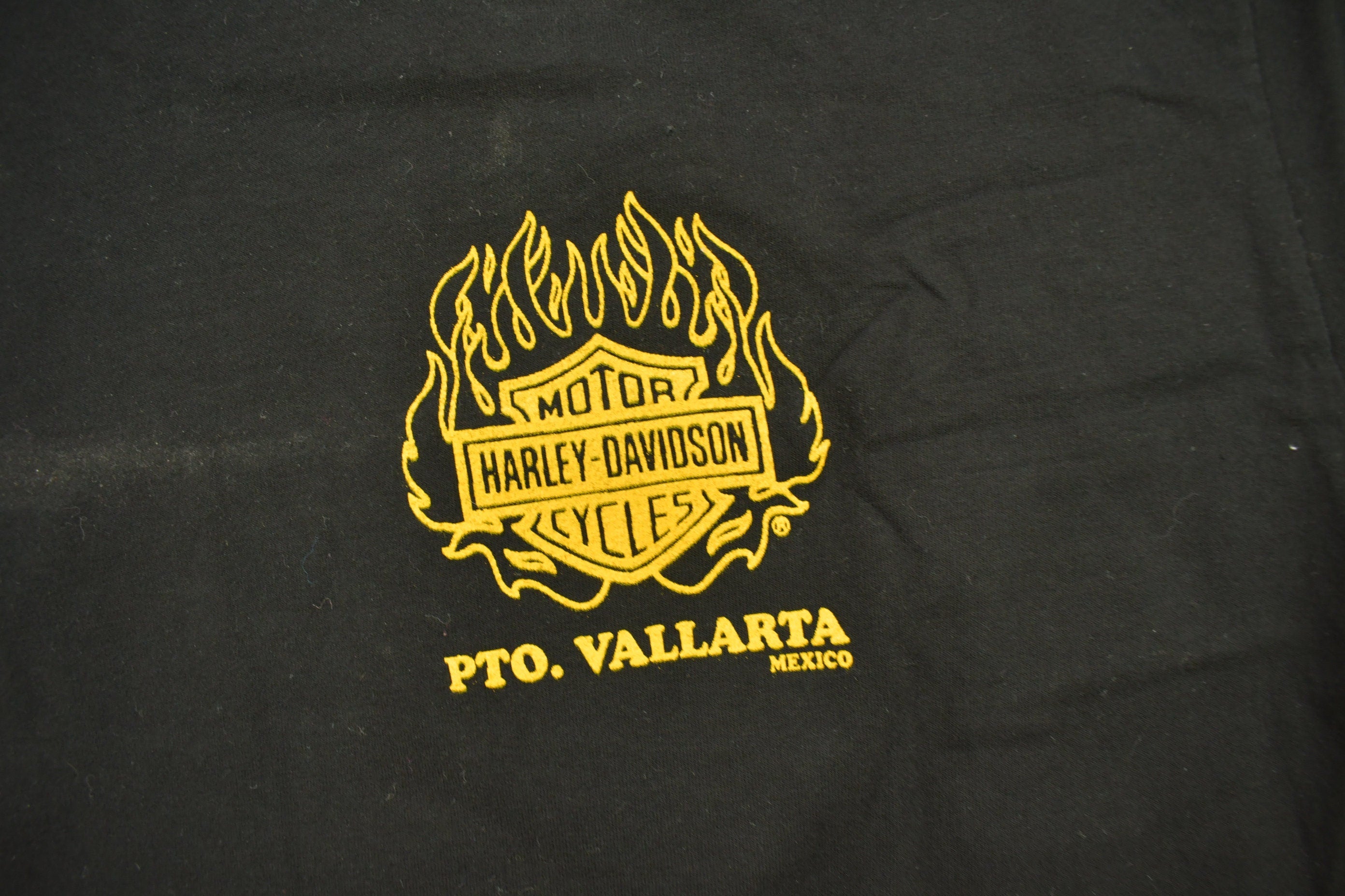Vintage 1990s Harley Davidson PTO Vallarta Mexico King Of The Road T-Shirt