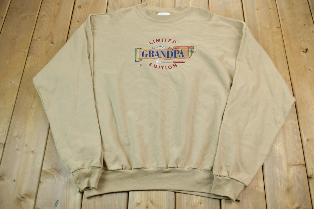 Vintage 1990s MOC Sport Grandpa Style Crewneck Sweater