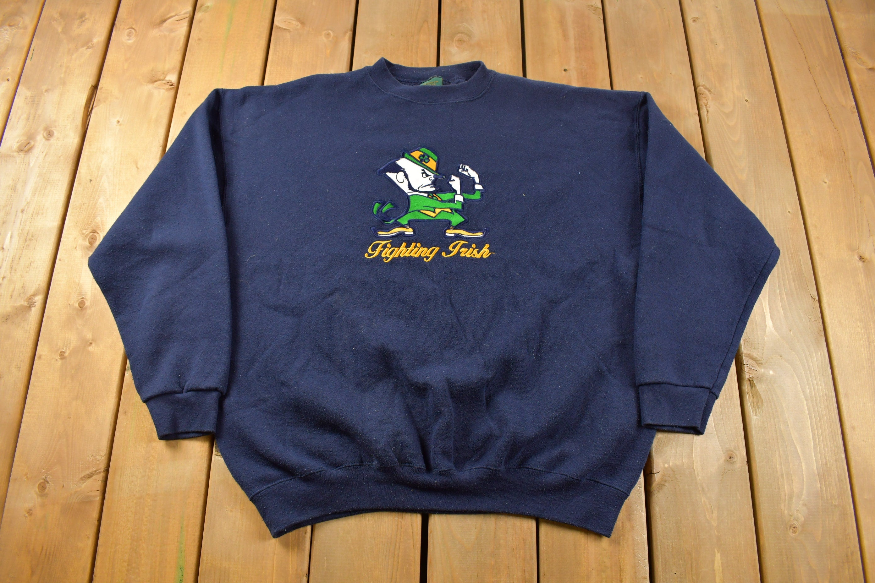 Vintage 1990s University Of Notre Dame Fighting Irish Collegiate Crewneck
