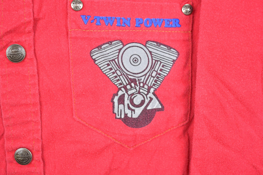 Vintage 1990s RARE Harley Davidson Youth Button Up Shirt