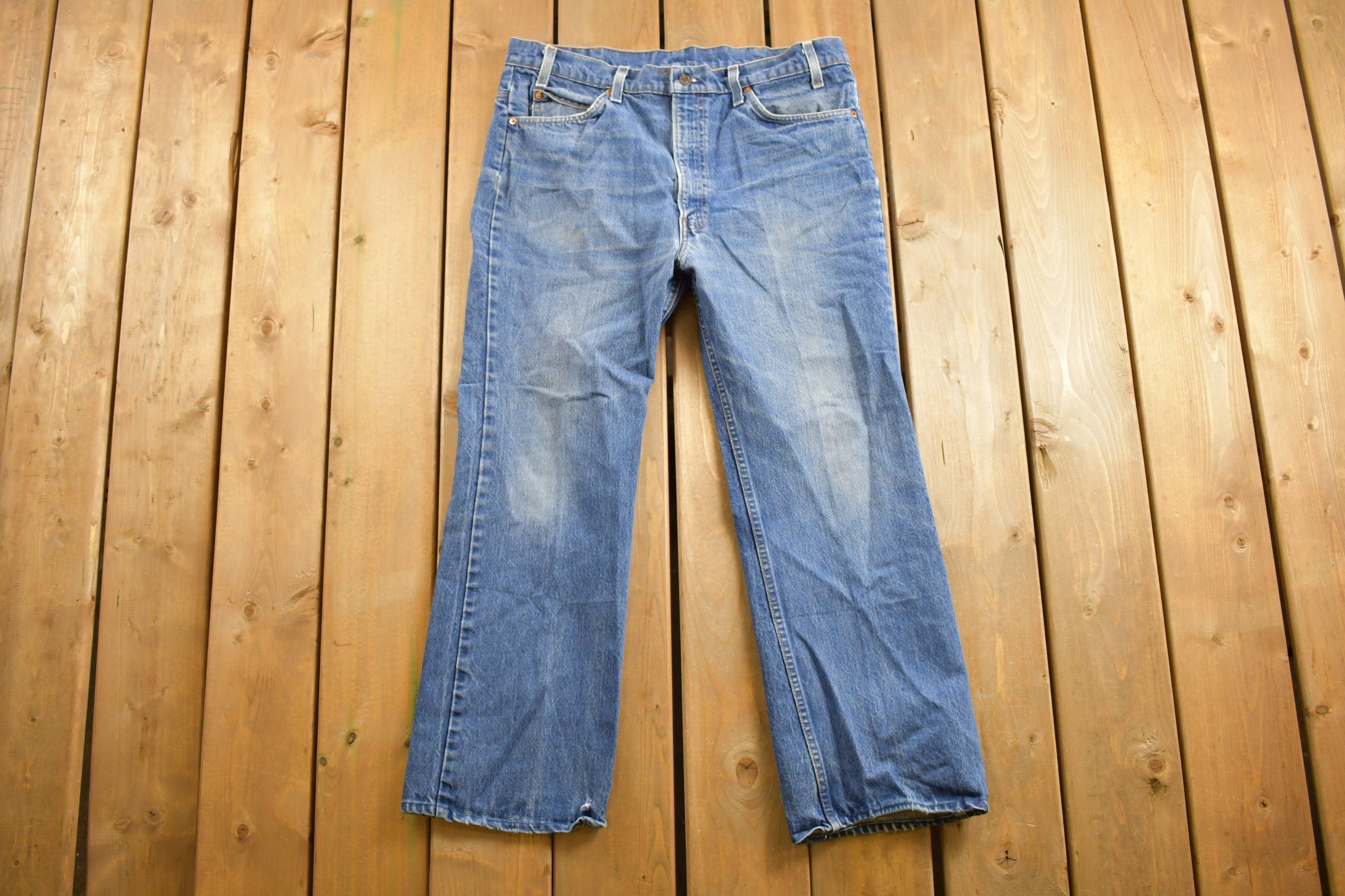 Vintage 1980s Levi's Orange Tab Jeans Size 36 x 27