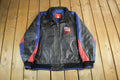 Vintage 2000s New York Giants NFL Leather Varsity Jacket Men's Large