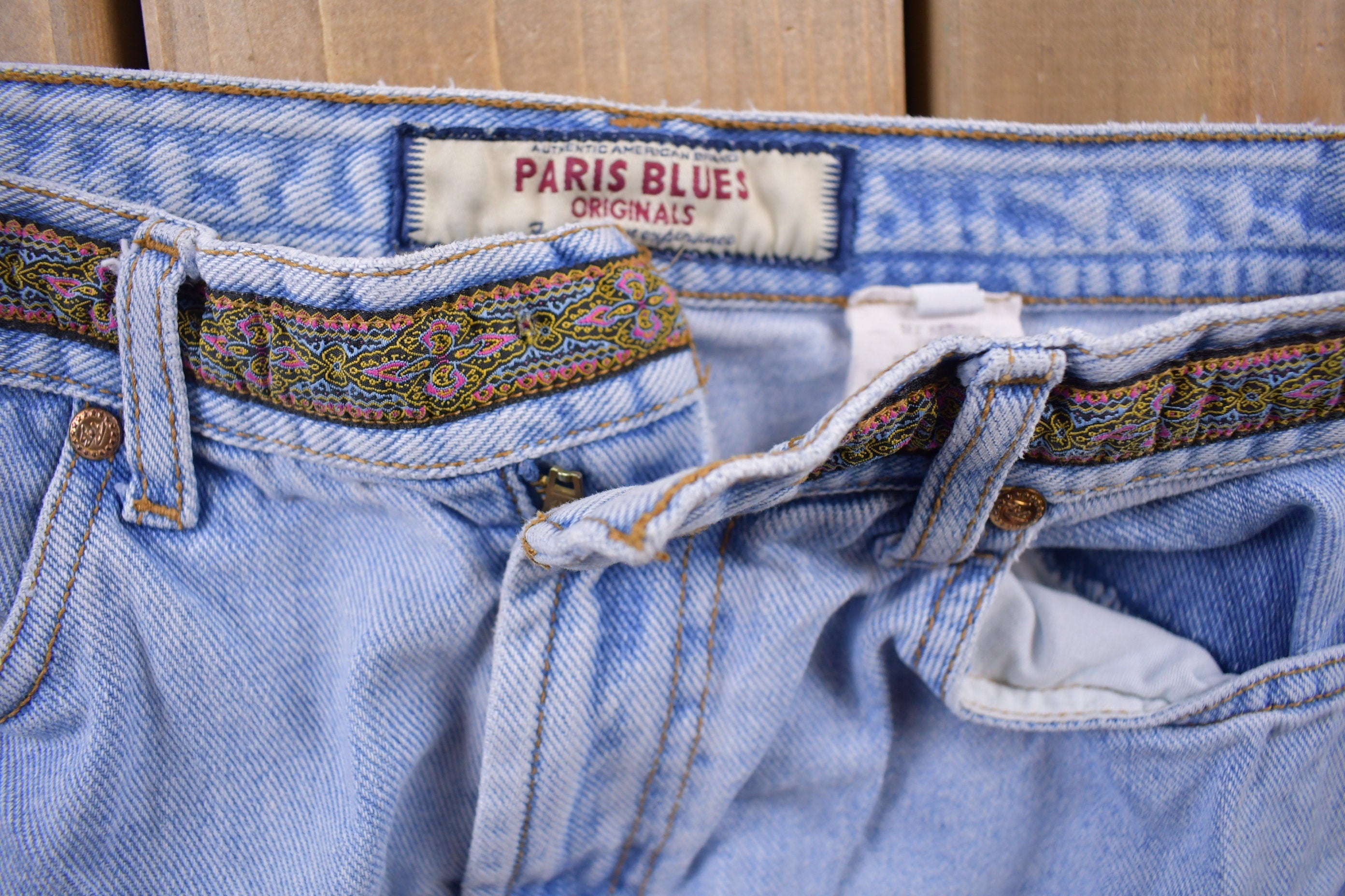 Vintage 1990's Paris Blues Bell Bottom Jeans 28 x 31