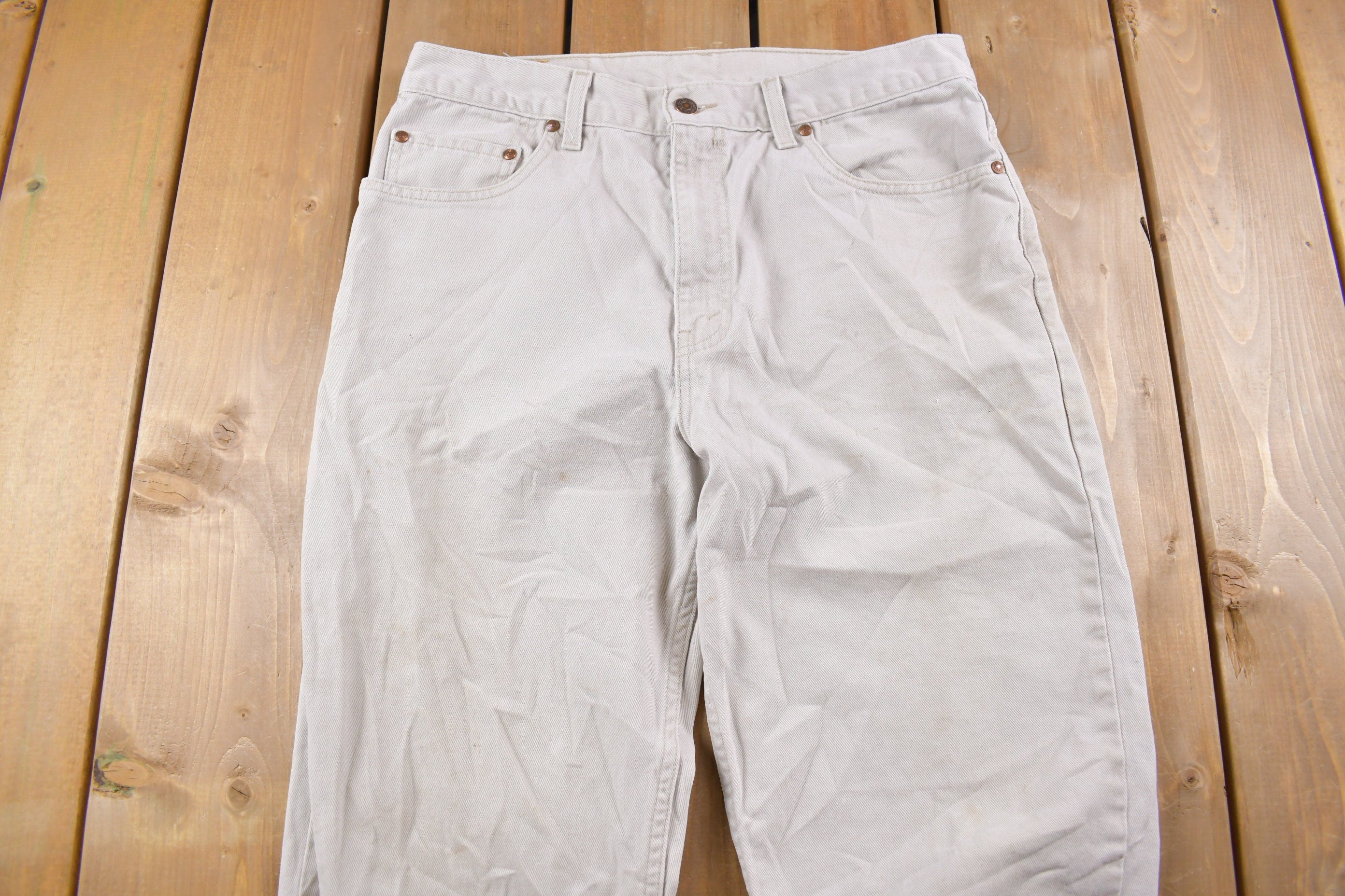 Vintage 1980s Levi's 540 Brown Tab Jeans Size 33 x 32