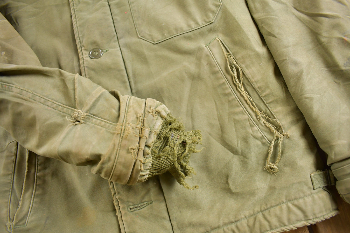 Vintage 1962 N Navy Deck Jacket