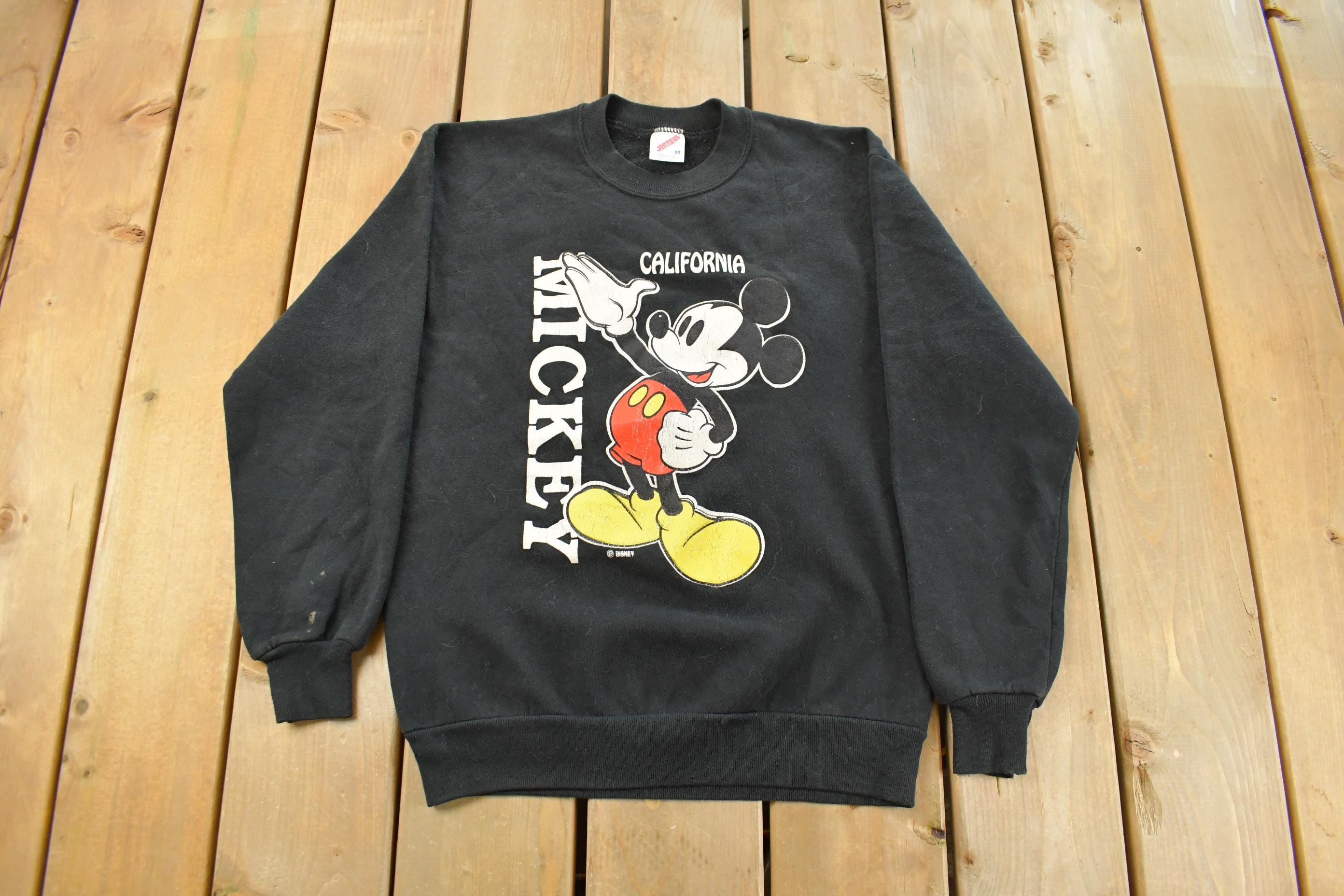 Vintage 1990s Mickey Mouse Disney Crewneck Sweater Men's Small