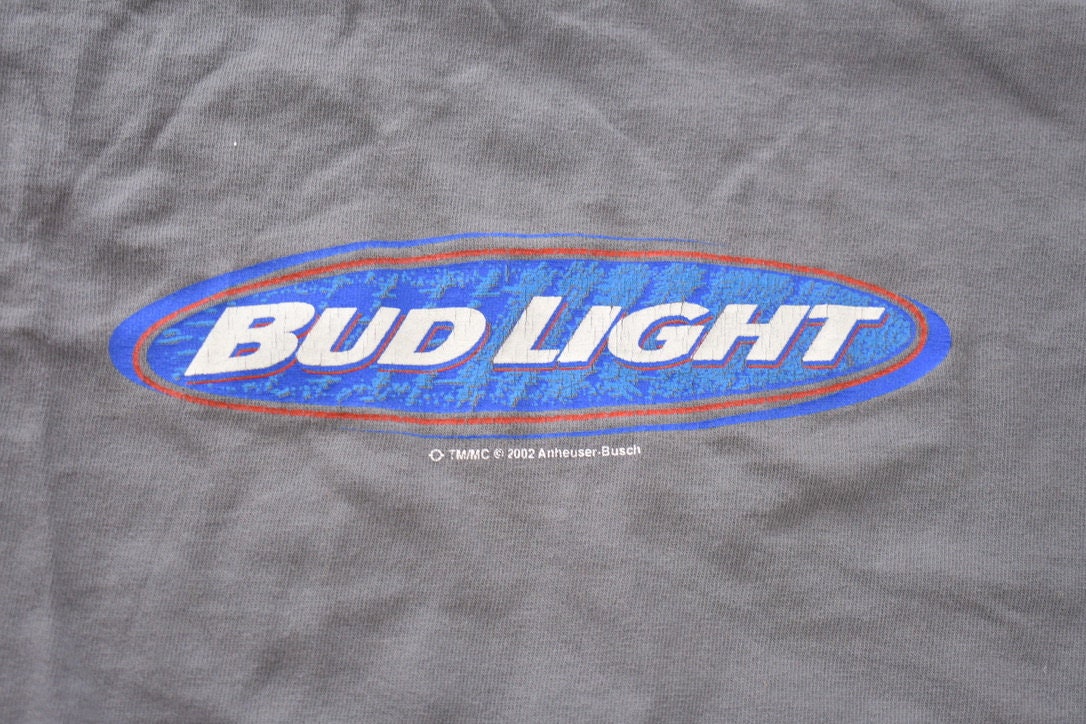 Vintage 2002 Bud Light Graphic Longsleeve T-Shirt