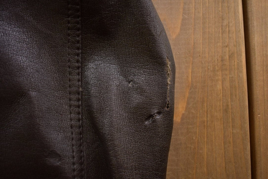 Vintage 1990s Christopher Rand Leather Varsity Jacket