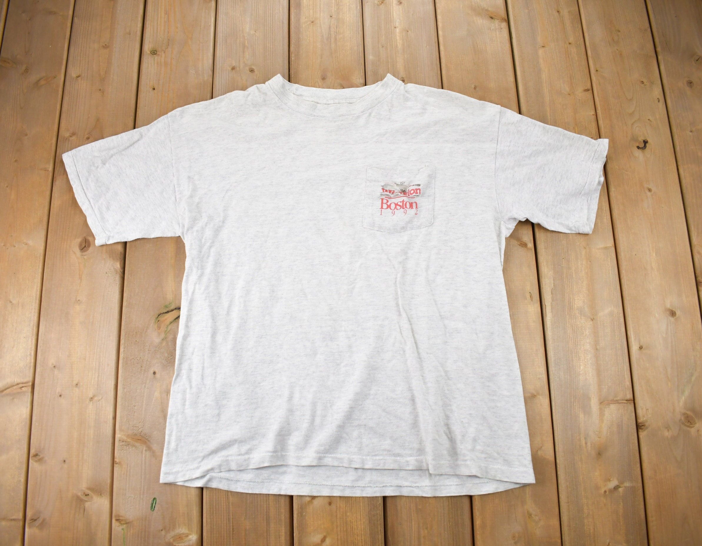 Vintage 1990s Winston Boston 1992 Souvenir T Shirt