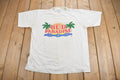 Vintage 1990s Beach Paradise Graphic Souvenir T Shirt