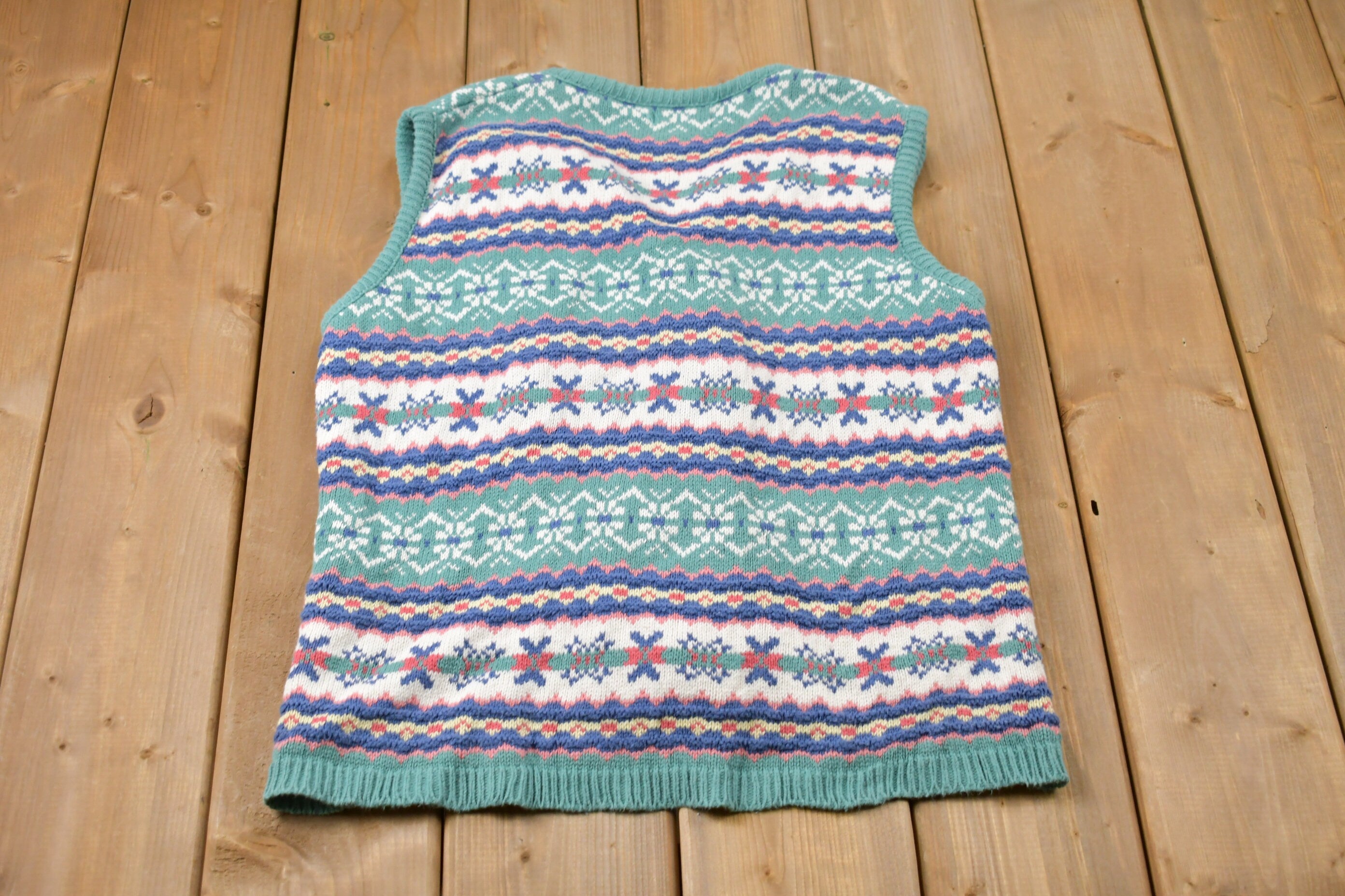 Vintage 1990s For Her Van Heusen Knitted Sweater Vest