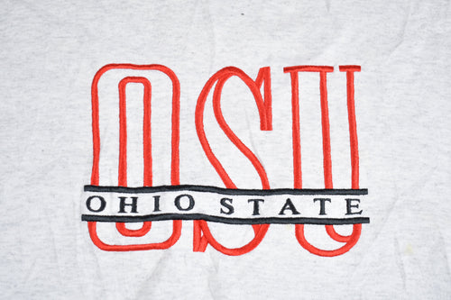 Vintage 1990s Ohio State University Collegiate Champion Crewneck / OSU / Embroidered / NCAA Sweatshirt / Sportswear / Americana