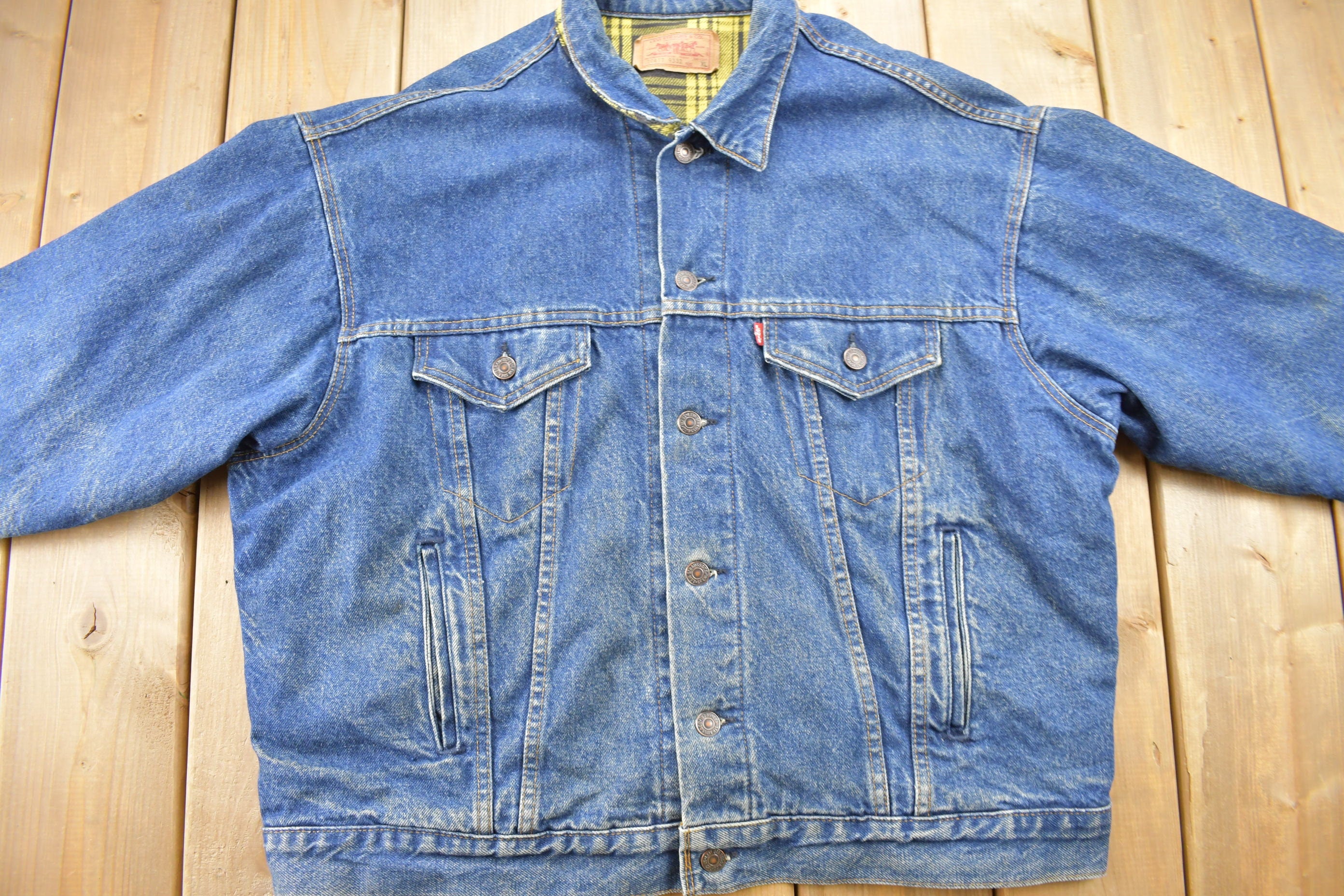 Vintage 1990s Levi's Blanket Lined Jean Jacket