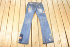Vintage Deadstock Y2K Grace LA Bedazzled Low Rise Jeans Women's Size 27 x 32