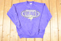 Vintage 1990s Minnesota Vikings NFL Logo Athletic Crewneck Sweatshirt Men's M
