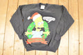 Vintage 1990 The Simpsons Santa Bart Simpson Peace On Earth Man Christmas Crewneck Sweatshirt Men's M