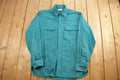Vintage 1990s Green L.L.Bean Blank Button Up Shirt