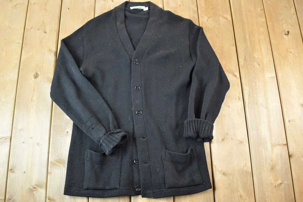 Vintage 1950s Imperial Knit Perfect Mild Distress Cardigan Sweater Made In USA