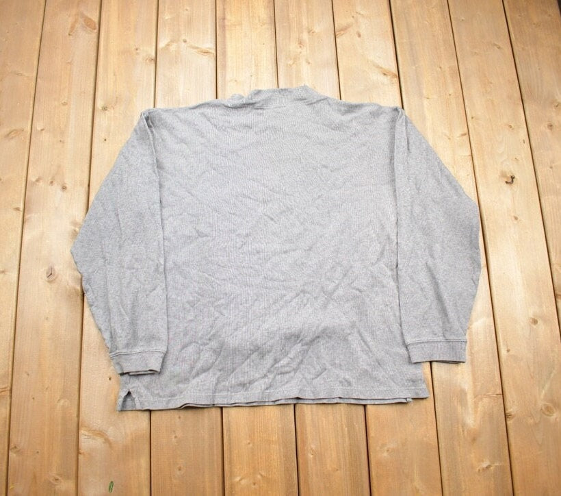 Vintage 1990s Eighteen Striped Crewneck Sweatshirt / 90s Crewneck / Blank / Essential / Streetwear / 90s Blank