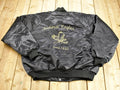 Vintage 1980s Amherst Eagles Aerie 1442 Embroidered Satin Snap Button Jacket