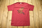 Vintage 1990s Owl Theme Graphic T-Shirt